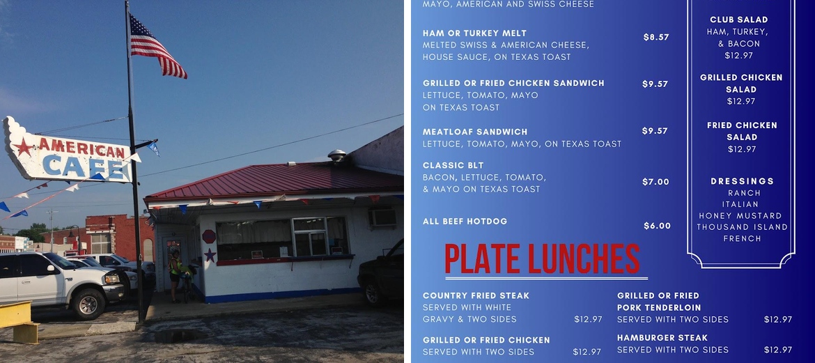 American Cafe Menu