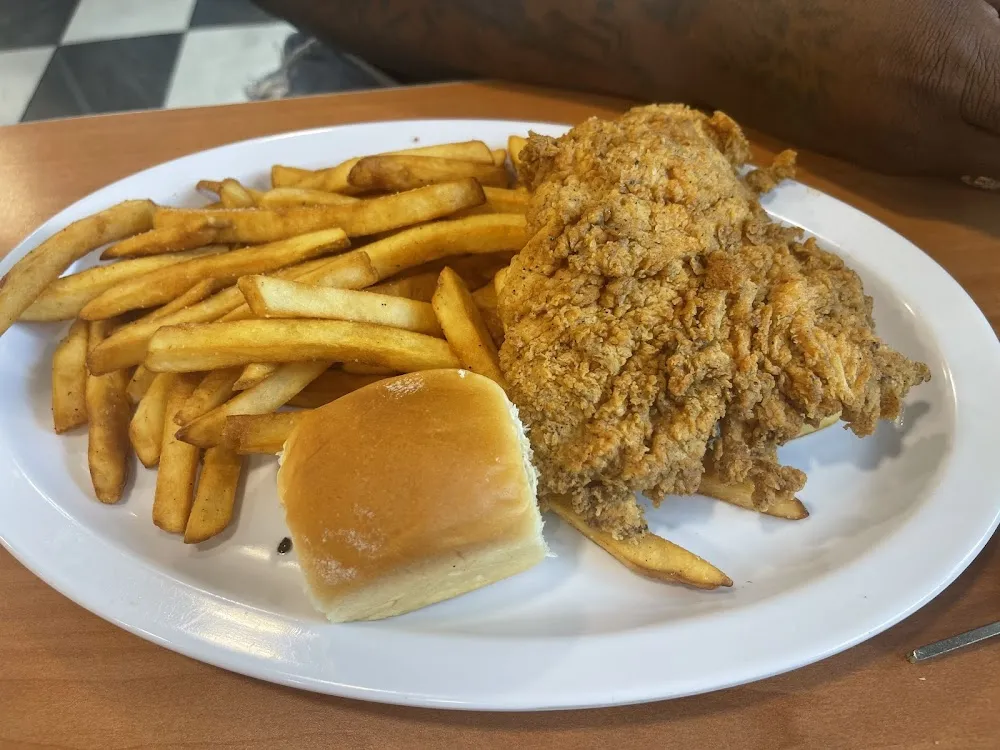 Fried Chicken with Fries